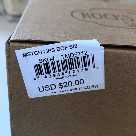 🆕 Rocks Glasses Set Mr & Mrs Mustache Lips 10 oz - Picture 5 of 8